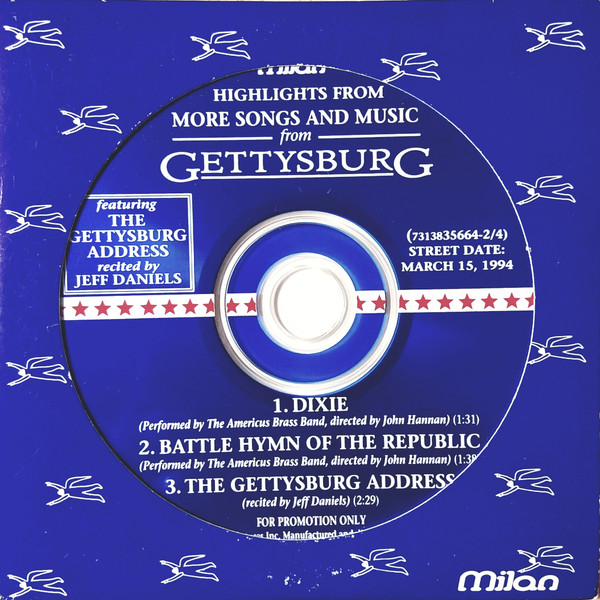 Highlights From More Songs And Music From Gettysburg