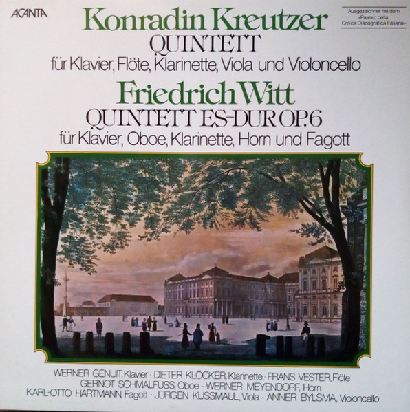 Quintett Für Klavier, Flöte, Klarinette, Viola Una Violoncello / Quintett Es-Dur Op. 6 Für Klavier, Oboe, Klarinette, Horn Und Fagott