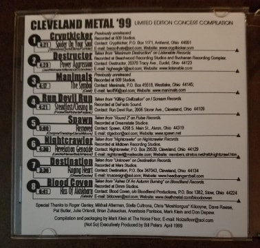 Cleveland Metal '99: Limited Edition Concert Sampler