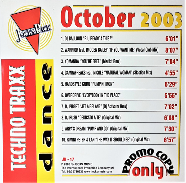 Dance Techno Traxx 17 - October 2003