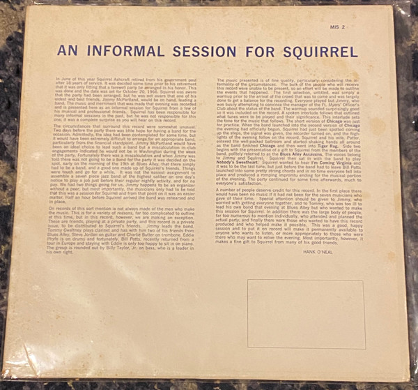 An Informal Session For Squirrel