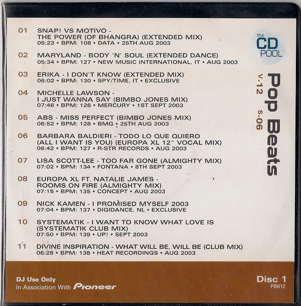 CD Pool Pop Beats V.12 S.06