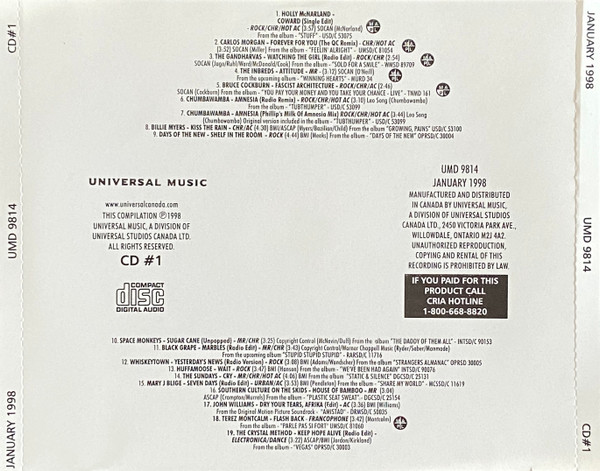Universal Music Radio Compilation #1 - January 1998