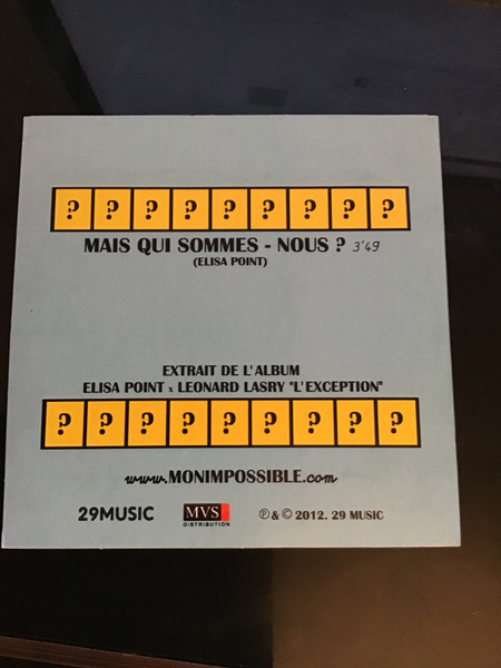 Mais Qui Sommes-nous ?