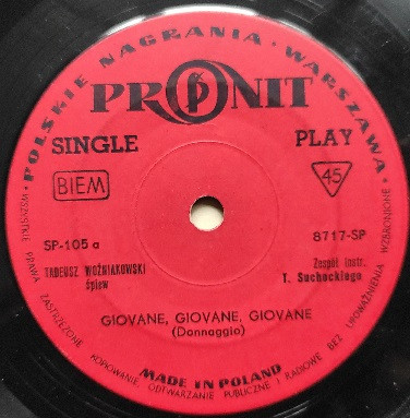 Giovane, Giovane, Giovane/ Uno Per Tutte