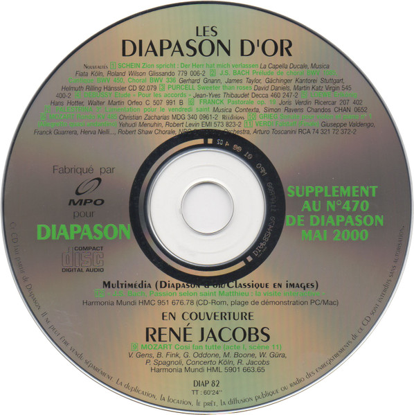 Les Diapason D'Or De Mai 2000