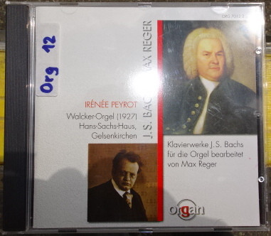 Klavierwerke J.S. Bachs Für Die Orgel Bearbeitet Von Max Reger
