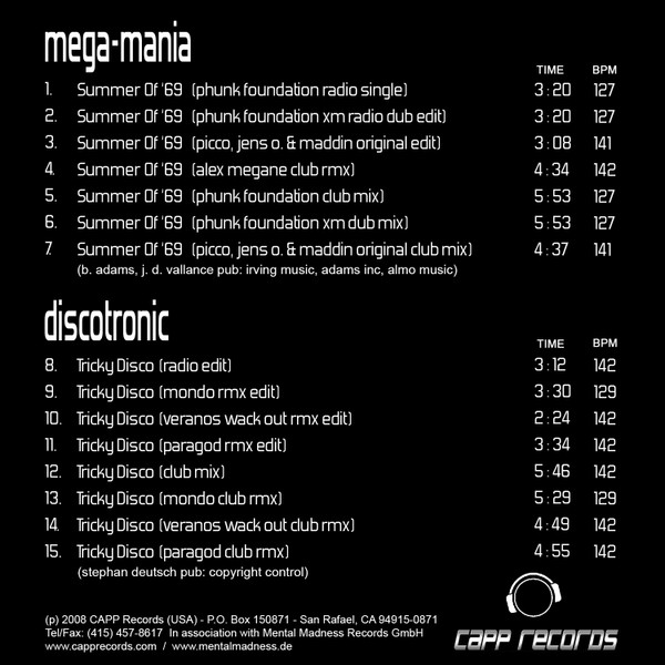 Summer Of '69 / Tricky Disco