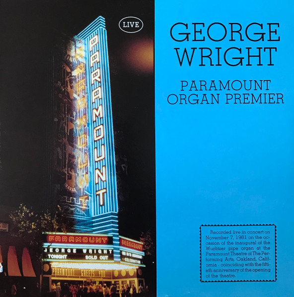 Paramount Organ Premiere 