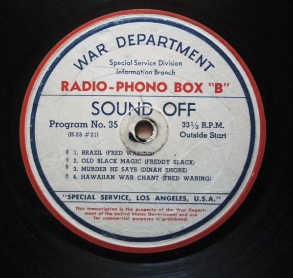 Sound off: Program No. 35 - Program No. 36 