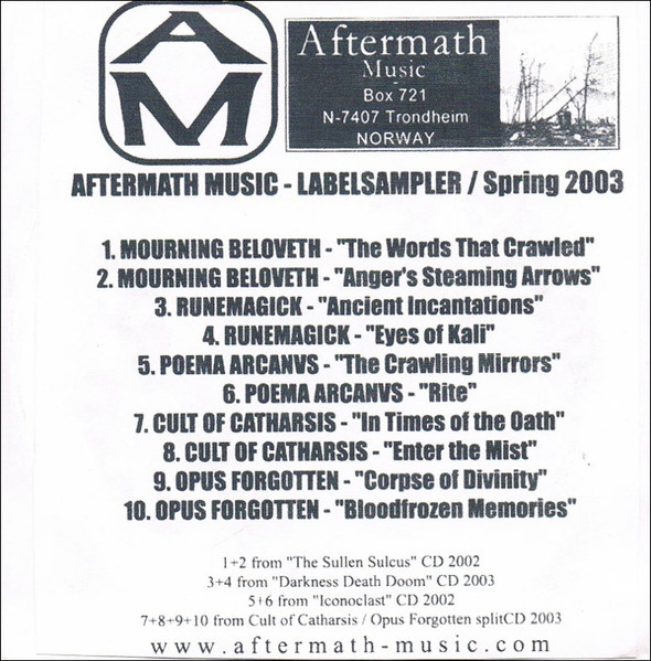 Aftermath Music Labelsampler Spring 2003