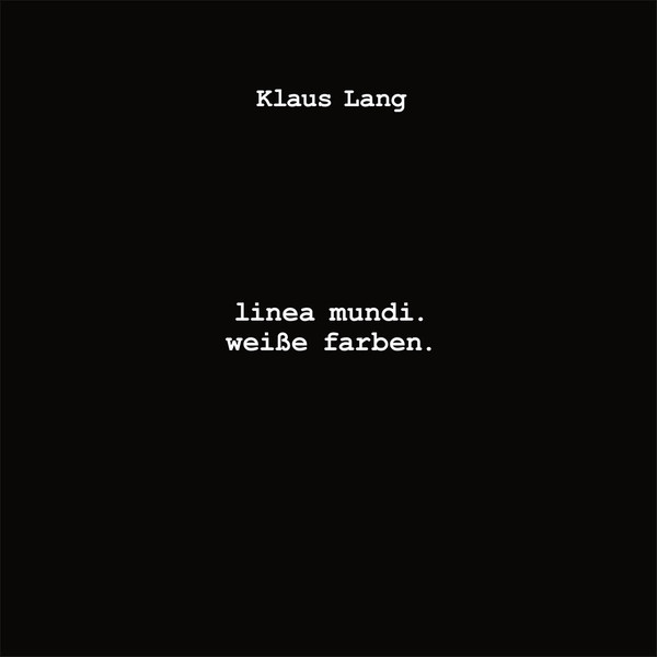 Linea Mundi. / Weiße Farben.