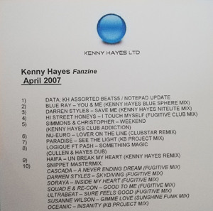 Kenny Hayes Fanzine April 2007