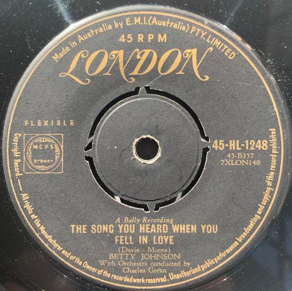 The Song You Heard When You Fell In Love / I'm Beginning To Wonder