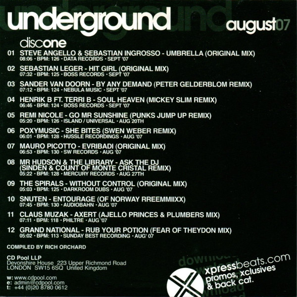 Underground - August 07