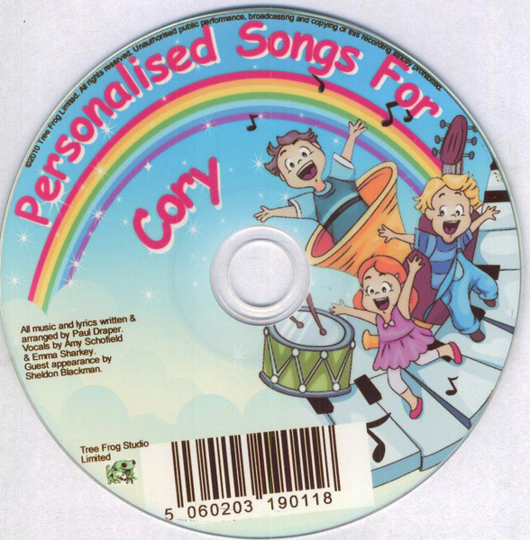 Personalised Songs For Cory