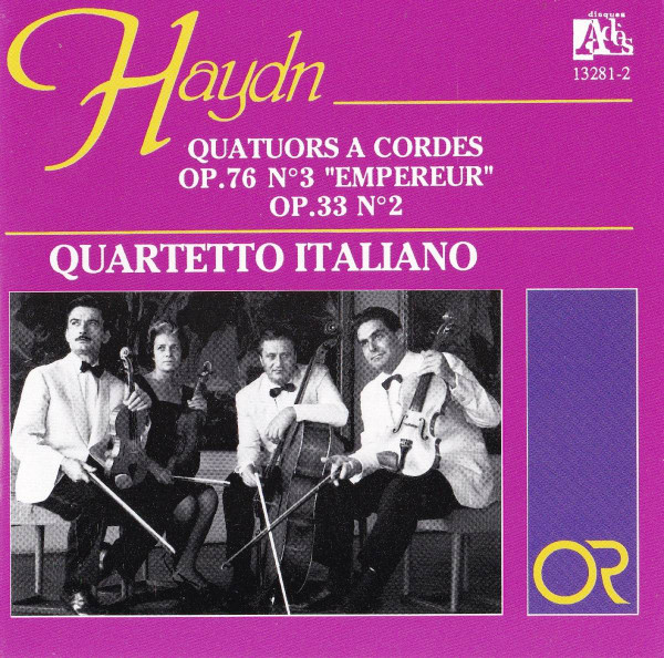 Quatuors A Cordes Op. 76 No3 "Empereur" Op. 33 No2