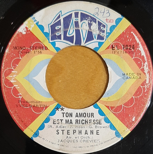 Ton Amour Est Ma Richesse / Ne Pleure Pas Maria