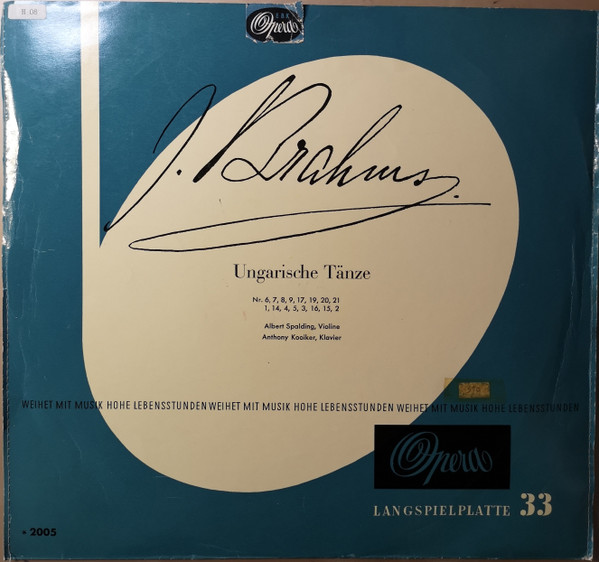 Ungarische Tänze Nr. 6, 7, 8, 9, 17, 19, 20, 21, 1, 14, 4, 5, 3, 16, 15, 2 