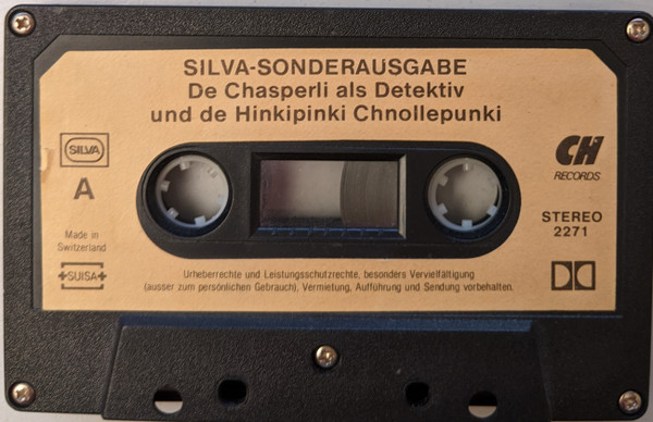 De Chasperli Als Detektiv Und De Hinkipinki Chnollepunki