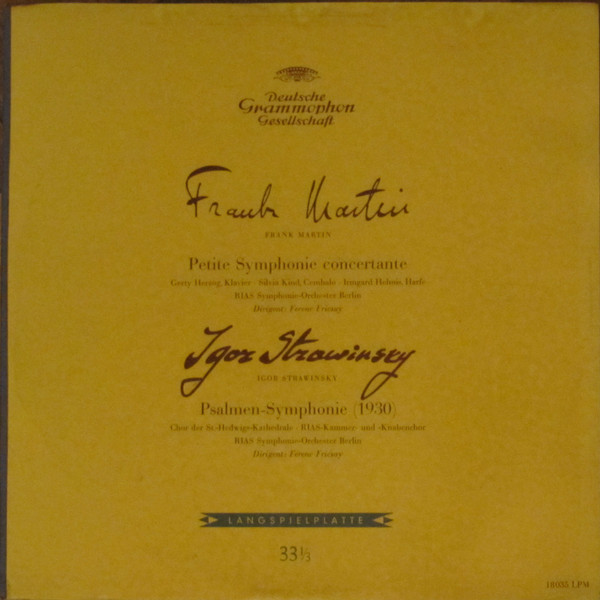 Petite Symphonie Concertante / Psalmen-Symphonie (1930)