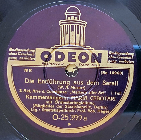 Die Entführung Aus Dem Serail - Arie D. Constanze: "Martern Aller Art"