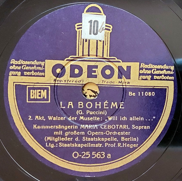 La Bohéme - "Will Ich Allein..." / Der Bajazzo - Vogellied