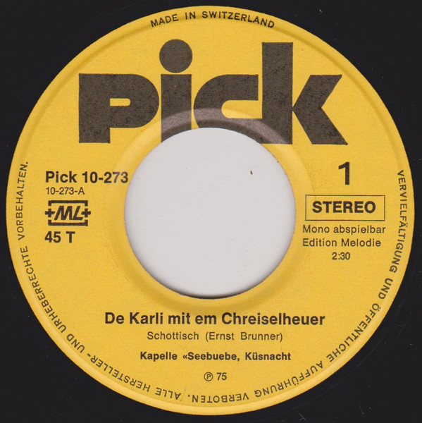 De Karli Mit Em Chreiselheuer