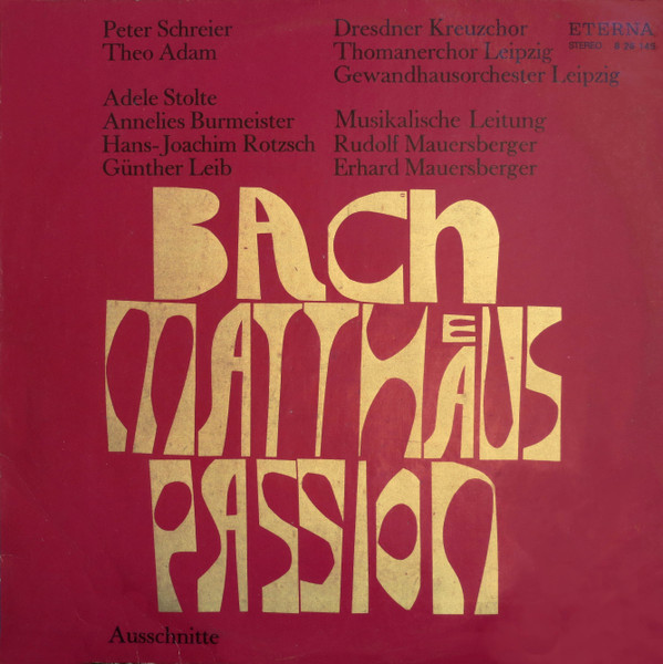 Matthäus-Passion (Ausschnitte)