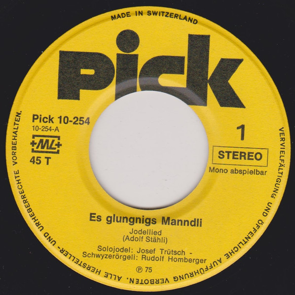 Es Glungnigs Manndli