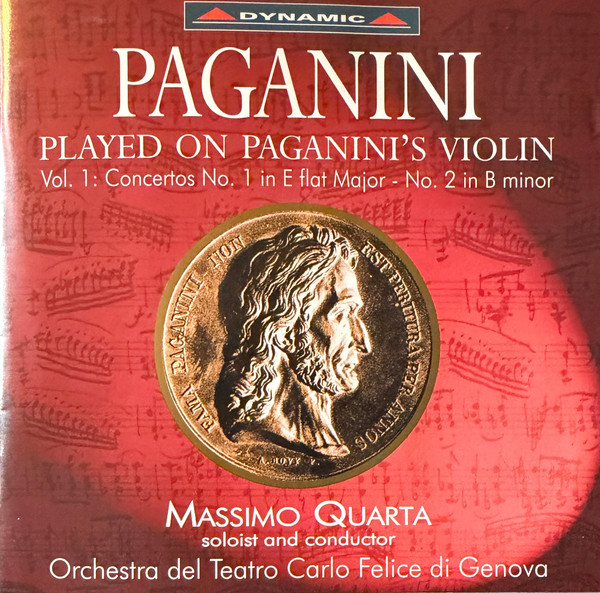 Played On Paganini's Violin Vol. 1 Concertos No. 1 In E Flat Major - No. 2 In B Minor