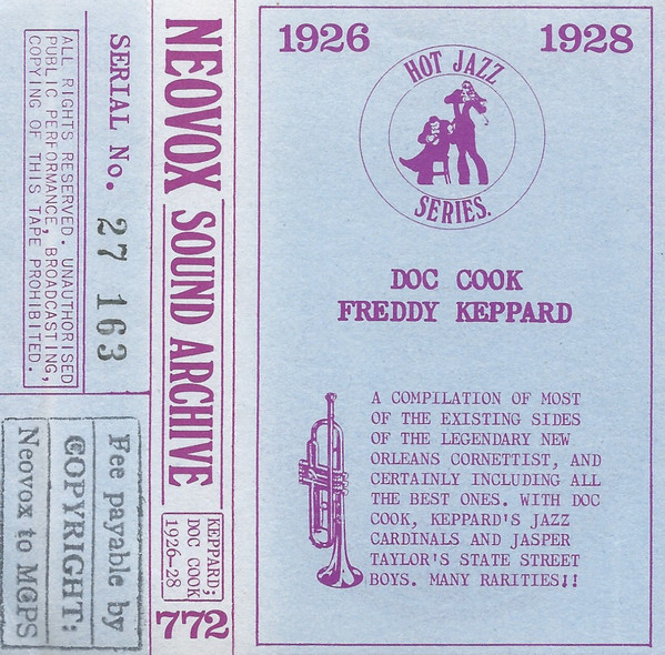 Freddy Keppard, Doc Cook, 1926-1928