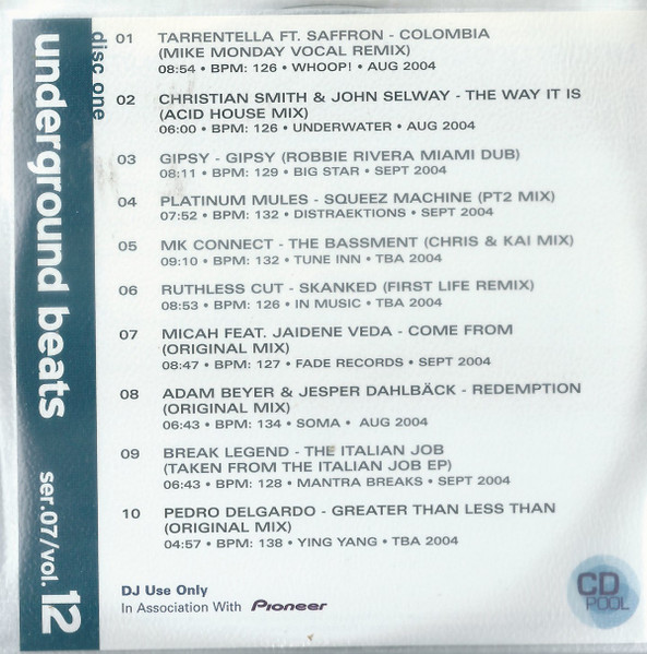 Underground Beats (Series 7 Volume 12)