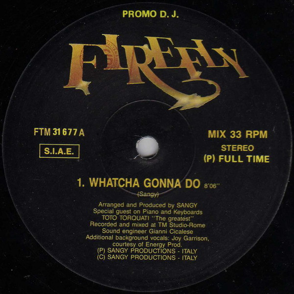Whatcha Gonna Do / Ghetto House / Get Into Trance