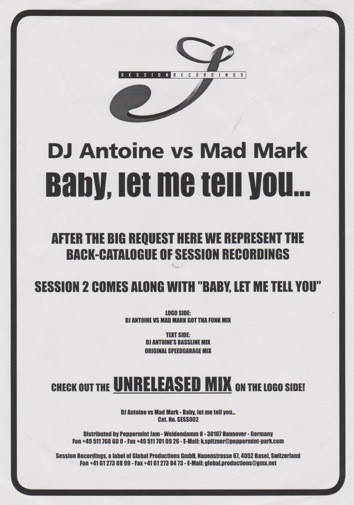 Session 2 (Baby Let Me Tell You)
