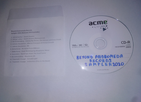 Beyond Andromeda Records Sampler 2020 (Releases Still Available)