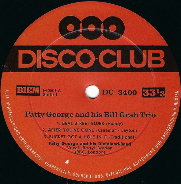 Fatty George And His Bill Grah Trio