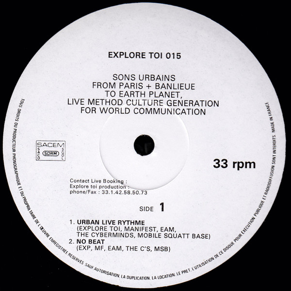 Sons Urbains From Paris + Banlieue To Earth Planet, Live Method Culture Generation For World Communication