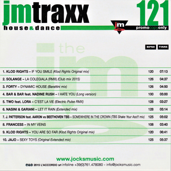 Jm Traxx House & Dance 121