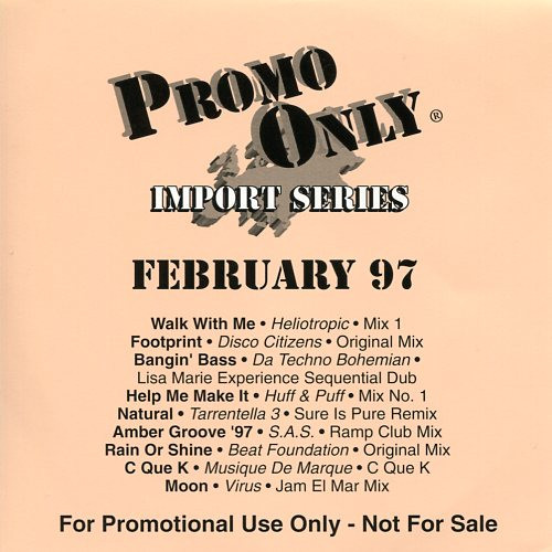 Promo Only Import Club: February 1997