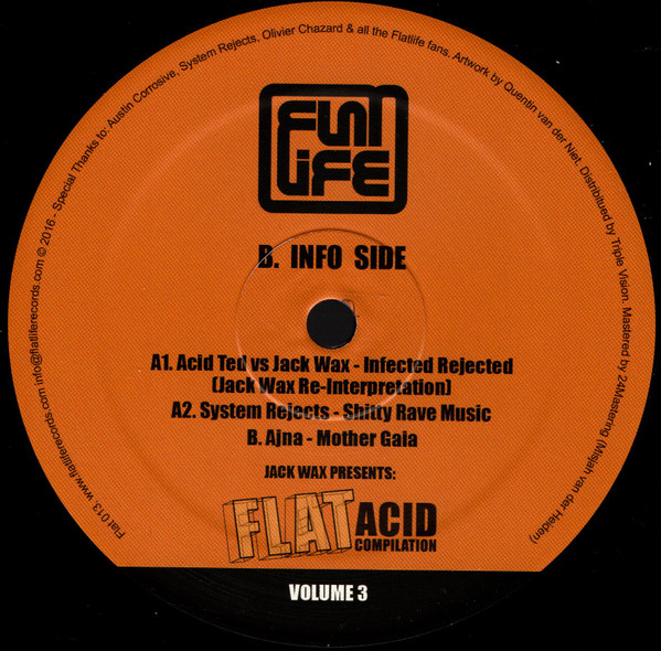 Jack Wax Presents "Flat Acid Compilation" Volume 3