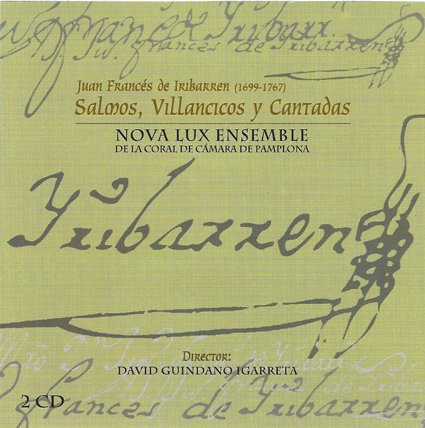 Juan Francés de Iribarren (1699-1767) - Salmos, villancicos y cantadas