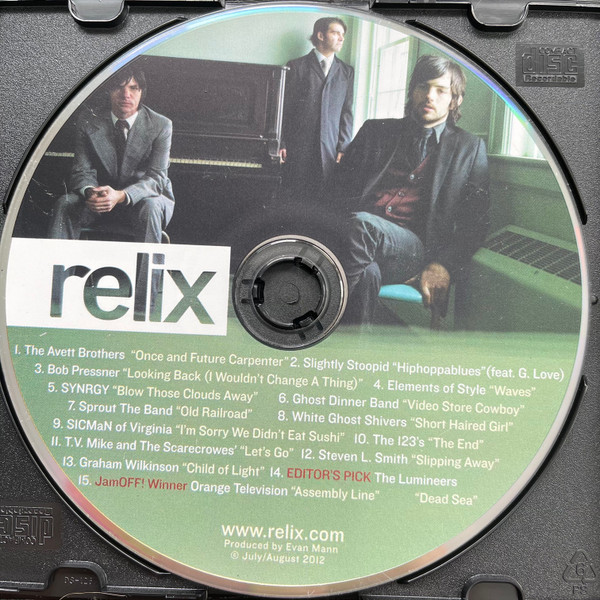 Relix 2012 July/August CD Sampler