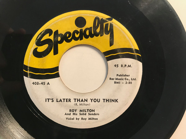 It's Later Than You Think