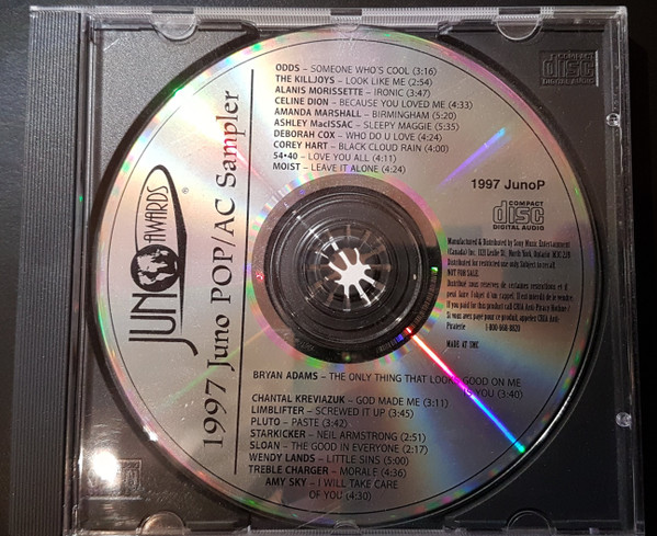 1997 Juno Award POP/AC Sampler