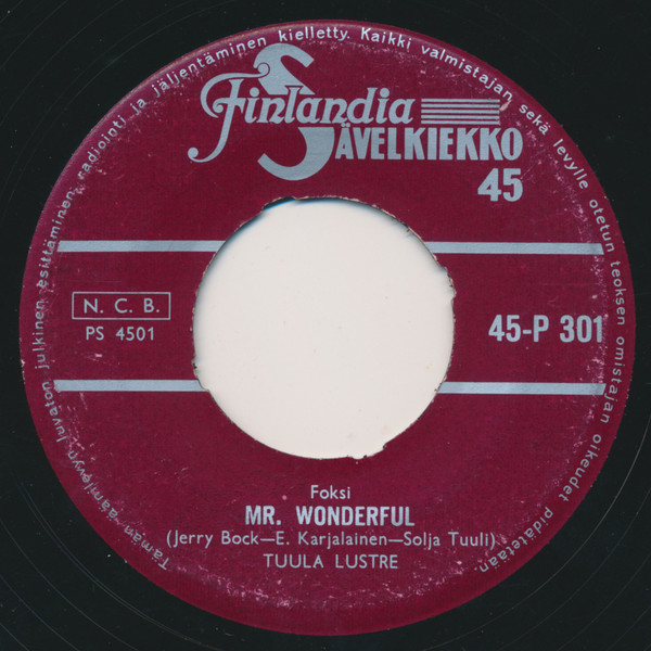 Mr. Wonderful / Sä Kaunehin Oot