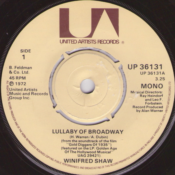 Lullaby Of Broadway / Young And Healthy