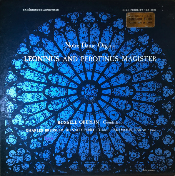Music Of The Middle Ages, Vol. 2: Notre Dame Organa - Leoninus And Perotinus 