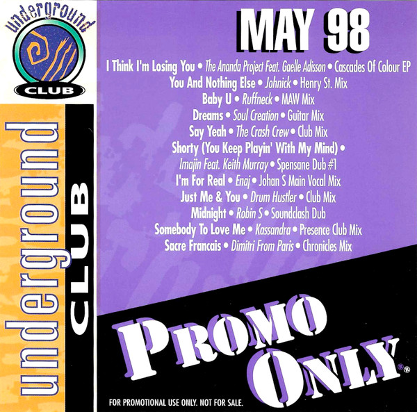 Promo Only Underground Club May 98