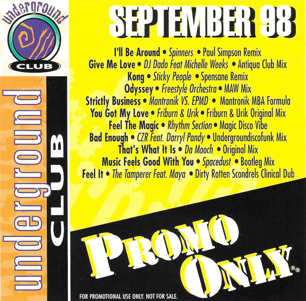 Promo Only Underground Club September 98